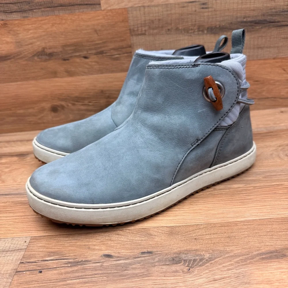 L.L. Bean Women’s Size 8 Mountainside Toggle Boots Nubuck Leather Pull On Gray